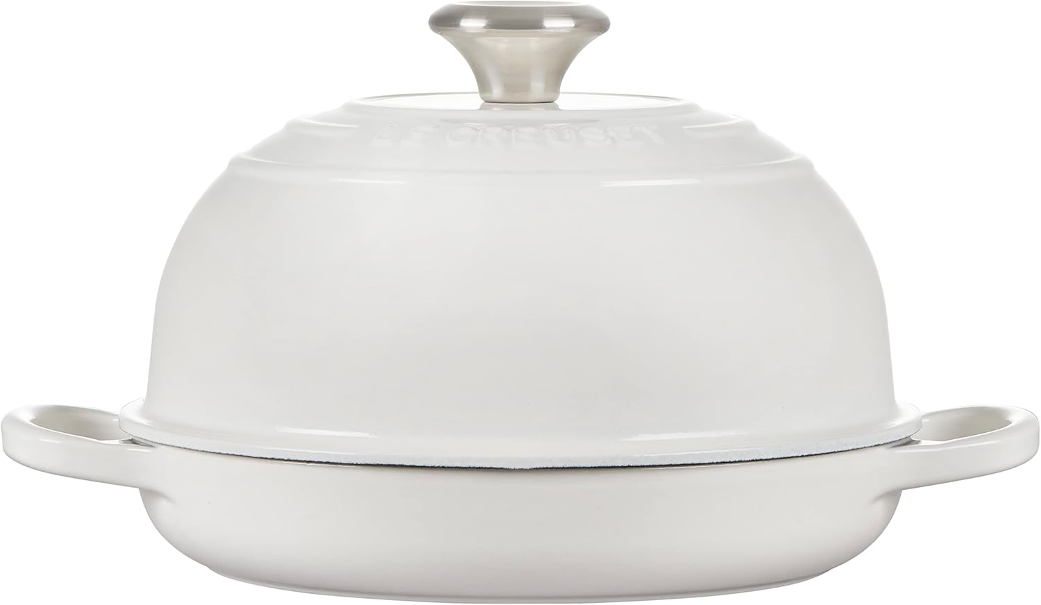 Le Creuset Enameled Cast Iron Bread Oven, White, 1.75 qt.