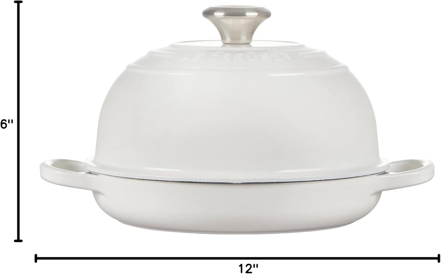 Le Creuset Enameled Cast Iron Bread Oven, White, 1.75 qt.